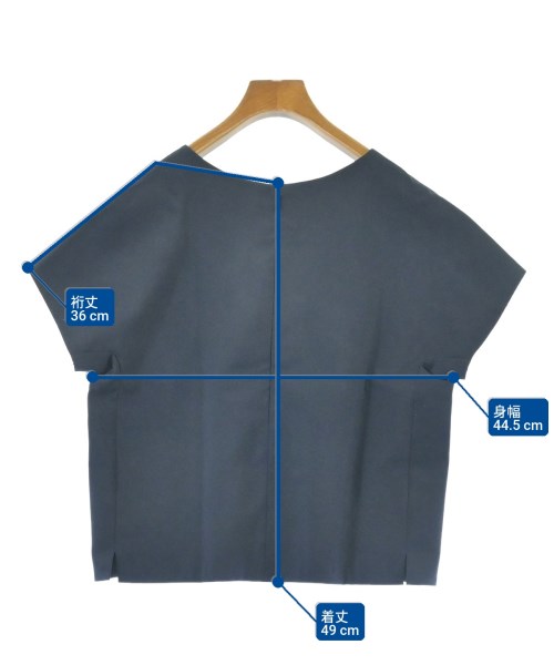 自由区（ジユウク）ブラウス 紺 サイズ:38(M位) レディース/2200622089126