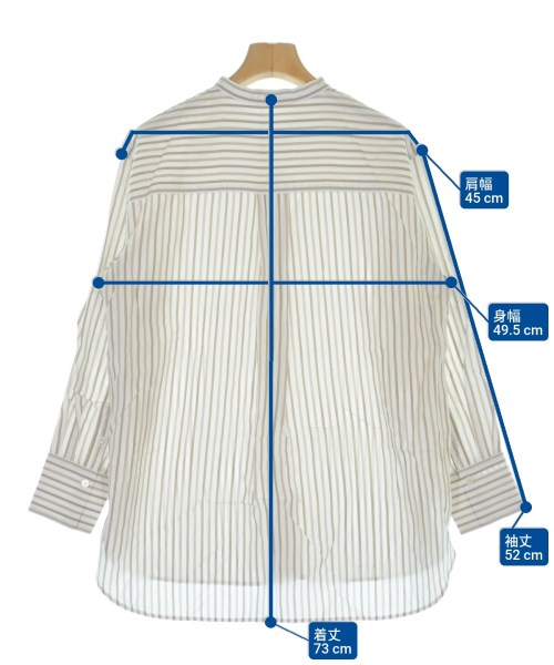 自由区（ジユウク）カジュアルシャツ ベージュ サイズ:38(M位) レディース/2200616732243