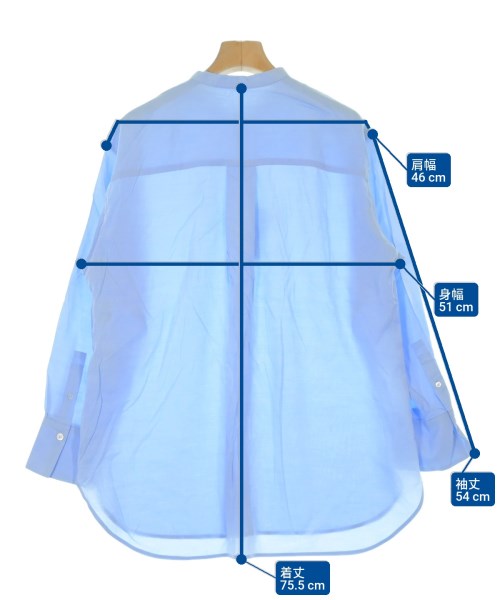 自由区（ジユウク）カジュアルシャツ 青 サイズ:38(M位) レディース/2200616732250