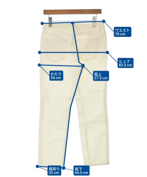 自由区（ジユウク）デニムパンツ 白 サイズ:40(M位) レディース/2200616732496