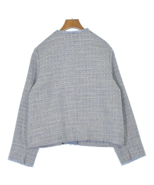 自由区（ジユウク）ノーカラージャケット 青 サイズ:38(M位) レディース/2200672942044