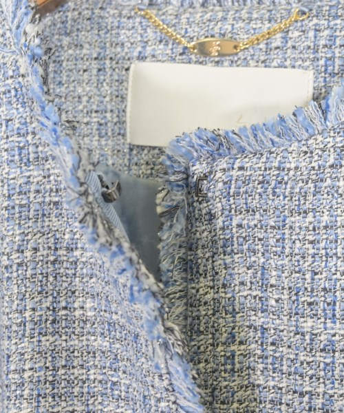 自由区（ジユウク）ノーカラージャケット 青 サイズ:38(M位) レディース/2200672942044