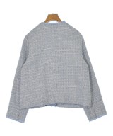 自由区（ジユウク）ノーカラージャケット 青 サイズ:38(M位) レディース/2200672942044