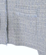 自由区（ジユウク）ノーカラージャケット 青 サイズ:38(M位) レディース/2200672942044