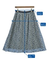 自由区（ジユウク）ロング・マキシ丈スカート 紺 サイズ:38(M位) レディース/2200628228123