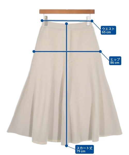 自由区（ジユウク）ロング・マキシ丈スカート ベージュ サイズ:38(M位) レディース/2200628228130