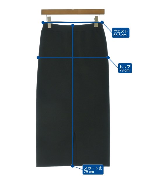 自由区（ジユウク）ロング・マキシ丈スカート 黒 サイズ:38(M位) レディース/2200665172052