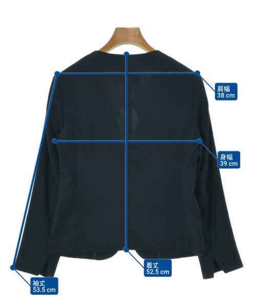 自由区（ジユウク）カジュアルジャケット 紺 サイズ:32(XS位) レディース/2200664413026