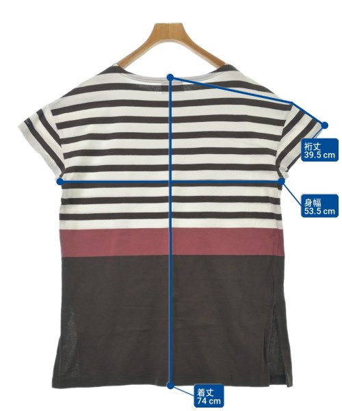自由区（ジユウク）Tシャツ・カットソー 茶 サイズ:38(M位) レディース/2200725333782