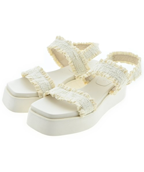 LE TALON(ル　タロン)サンダル 白 サイズ:L(24.5cm位)/2200660677101