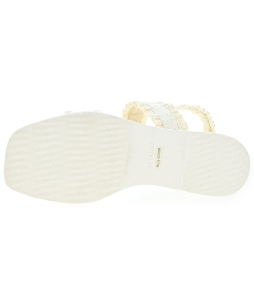 LE TALON（ル　タロン）サンダル 白 サイズ:L(24.5cm位) レディース/2200660677101