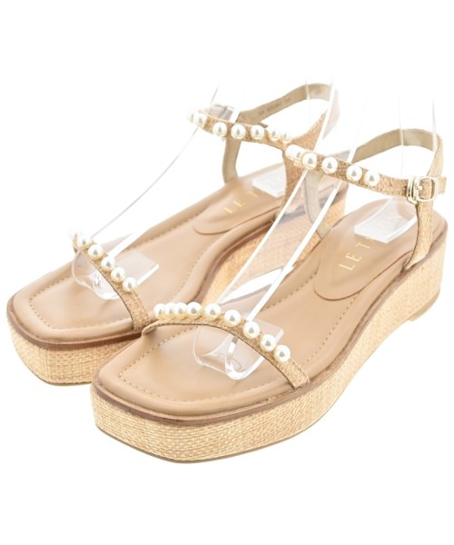 LE TALON(ル　タロン)サンダル ベージュ サイズ:M(23.5cm位)/2200634124280