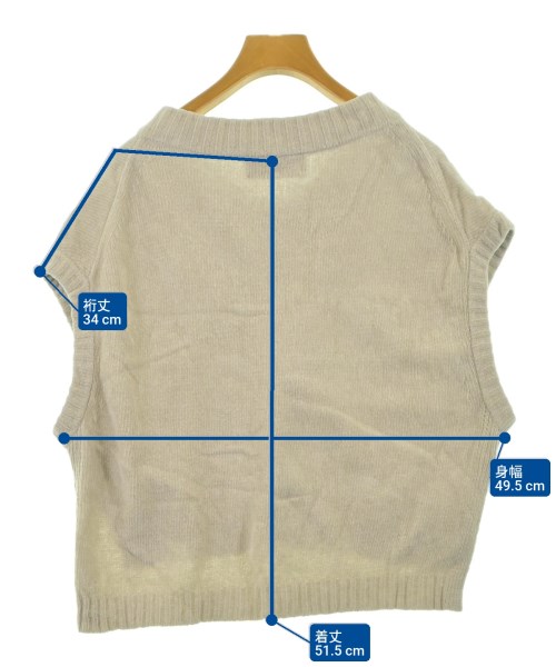 otoaa（オトアー）ベスト/ノースリーブ ベージュ サイズ:F レディース/2200625068234