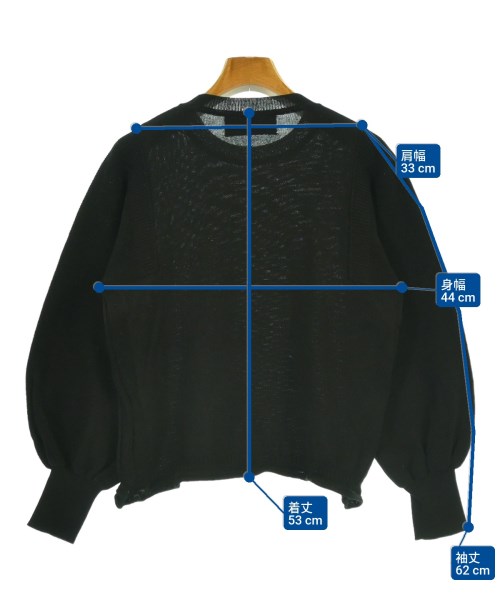 otoaa（オトアー）ニット・セーター 黒 サイズ:F レディース/2200664482084