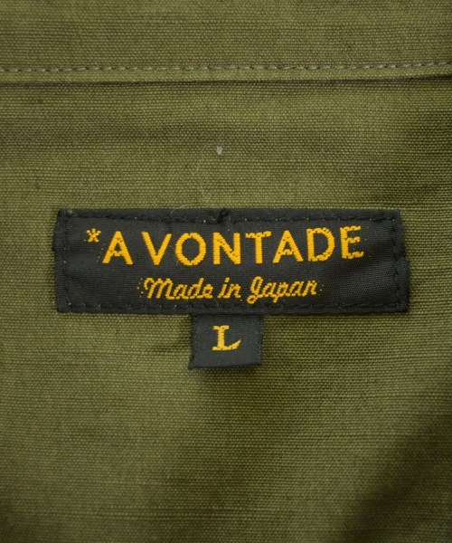 A VONTADE（アボンタージ）カジュアルシャツ カーキ サイズ:L メンズ/2200735034044