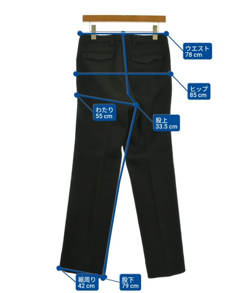 TA CA SI（タキャシ）スラックス 黒 サイズ:44(S位) メンズ/2200655191063