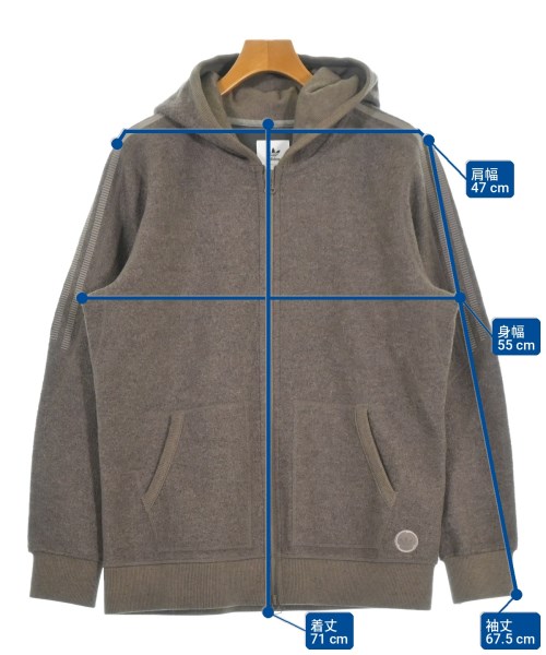 wings+horns（ウィングスアンドホーン）パーカー 茶 サイズ:L メンズ/2200720473094