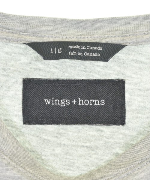 wings+horns（ウィングスアンドホーン）Tシャツ・カットソー グレー サイズ:-(M位) メンズ/2200725422110