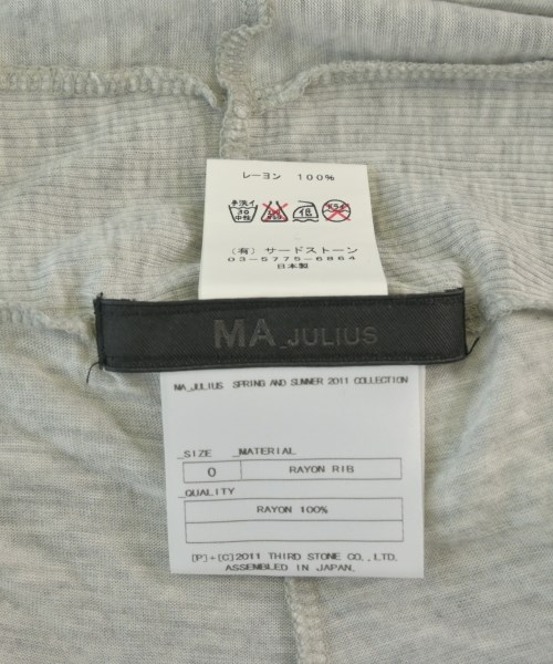 MA_JULIUS（エムエイ　ユリウス）Tシャツ・カットソー グレー サイズ:0(XS位) メンズ/2200665925139