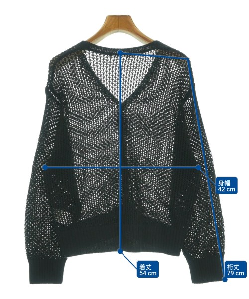 Lugnoncure（ルノンキュール）カーディガン 黒 サイズ:F レディース/2200621394030