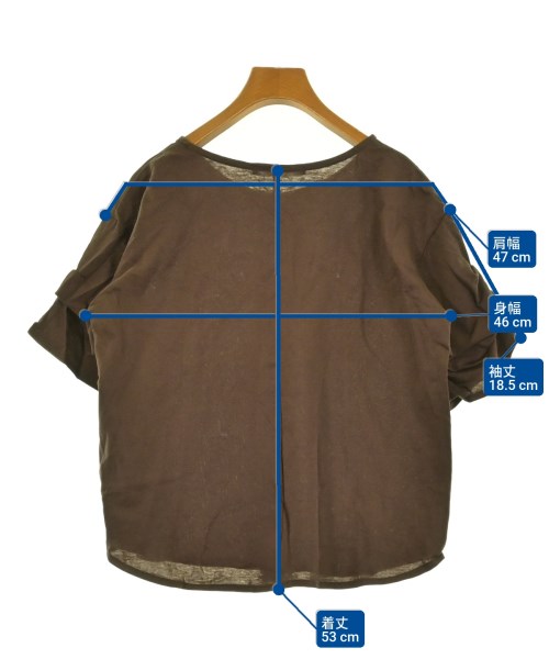 Lugnoncure（ルノンキュール）Tシャツ・カットソー 茶 サイズ:F レディース/2200632346035