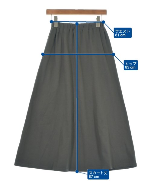 Lugnoncure（ルノンキュール）ロング・マキシ丈スカート グレー サイズ:F レディース/2200636767010