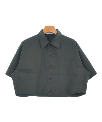 ASTRAET◆長袖シャツ/--/コットン/GRY/無地/5421-299-0098 ASTRAET＞フライフロント ロングシャツ UNISEX