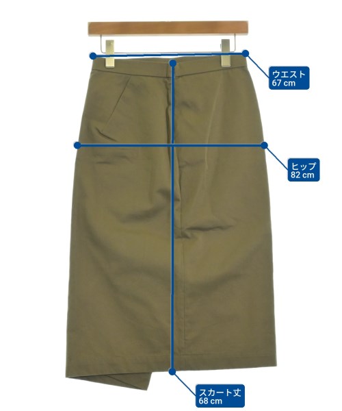 ASTRAET（アストラット）ロング・マキシ丈スカート カーキ サイズ:0(XS位) レディース/2200621565201