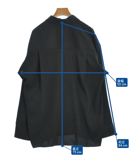 ASTRAET（アストラット）カジュアルシャツ 黒 サイズ:-(M位) レディース/2200616835135