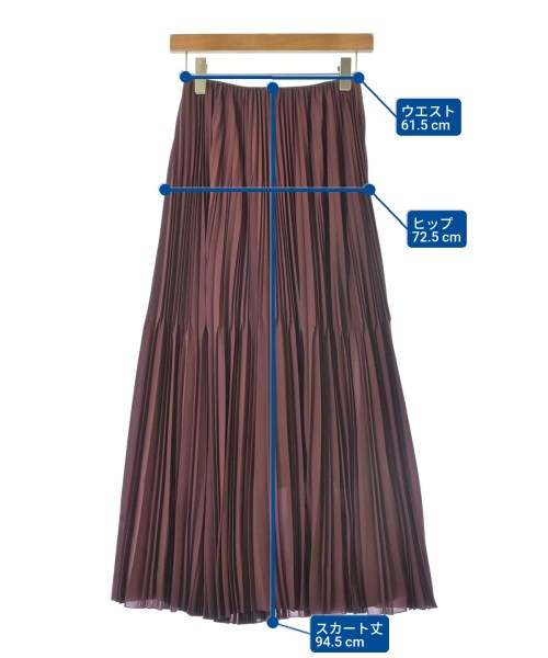 ASTRAET（アストラット）ロング・マキシ丈スカート 赤 サイズ:0(XS位) レディース/2200618512058