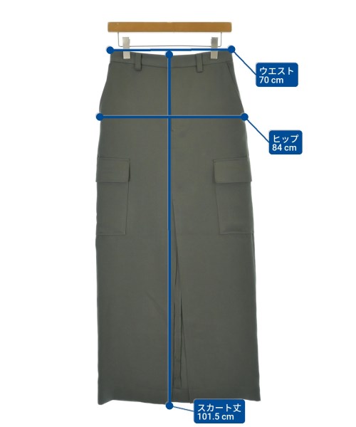 ASTRAET（アストラット）ロング・マキシ丈スカート カーキ サイズ:1(S位) レディース/2200675064040