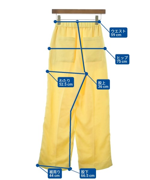 ASTRAET（アストラット）スウェットパンツ 黄 サイズ:0(XS位) レディース/2200679938170