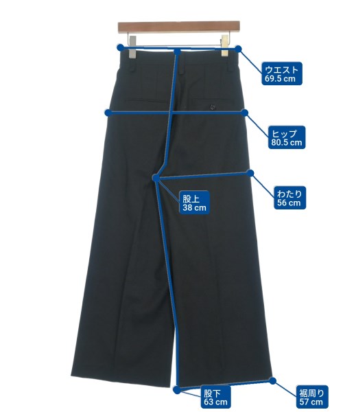 ASTRAET（アストラット）スラックス 黒 サイズ:0(XS位) レディース/2200648025016