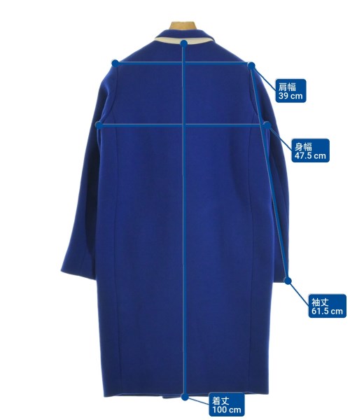 ASTRAET（アストラット）チェスターコート 青 サイズ:1(S位) レディース/2200656940042