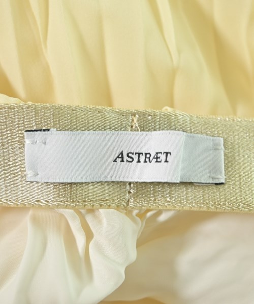 ASTRAET（アストラット）ロング・マキシ丈スカート 黄 サイズ:1(S位) レディース/2200712366311