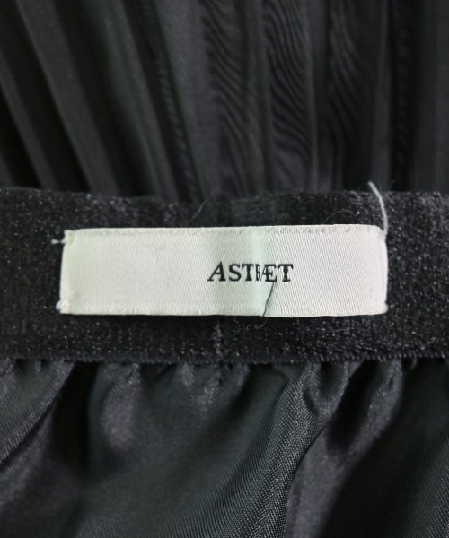 ASTRAET（アストラット）ロング・マキシ丈スカート 黒 サイズ:0(XS位) レディース/2200718521028