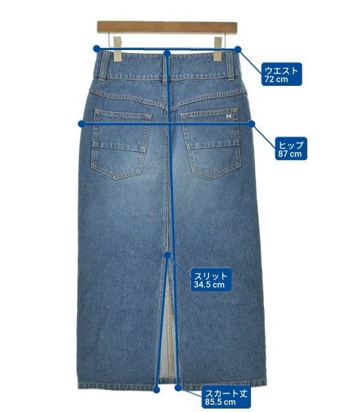 ASTRAET（アストラット）ロング・マキシ丈スカート 紺 サイズ:1(S位) レディース/2200648785040