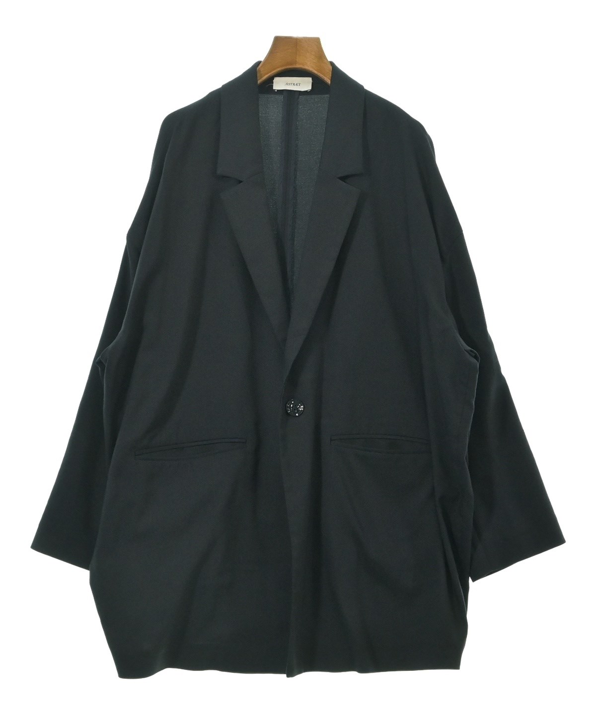 美品　ASTRAET アストラット　サイズ1 ダブルブレストジャケット　ブラック ASTRAET（アストラット）テーラードジャケット 紺 サイズ:0(XS位