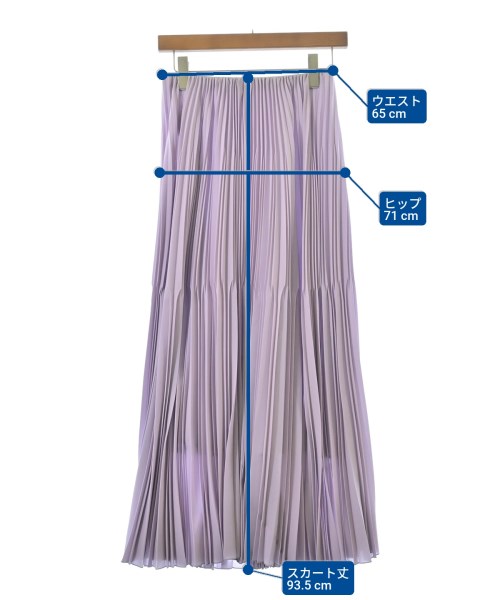 ASTRAET（アストラット）ロング・マキシ丈スカート 紫 サイズ:1(S位) レディース/2200652466010