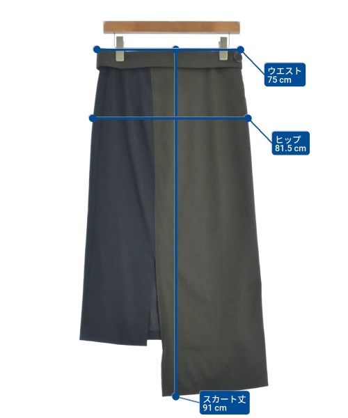 ASTRAET（アストラット）ロング・マキシ丈スカート 紺 サイズ:0(XS位) レディース/2200666890023