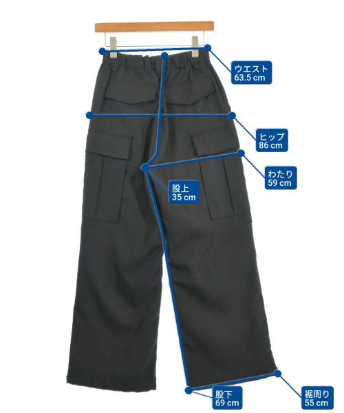 ASTRAET（アストラット）カーゴパンツ 黒 サイズ:0(XS位) レディース/2200666982032