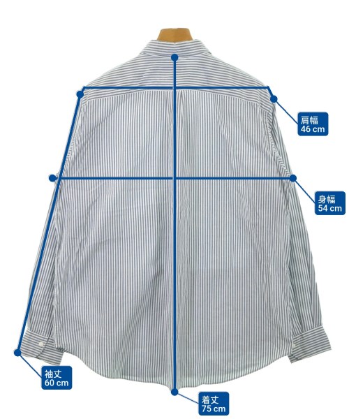 FORK&SPOON（フォークアンドスプーン）カジュアルシャツ 紺 サイズ:4(XL位) メンズ/2200622631011