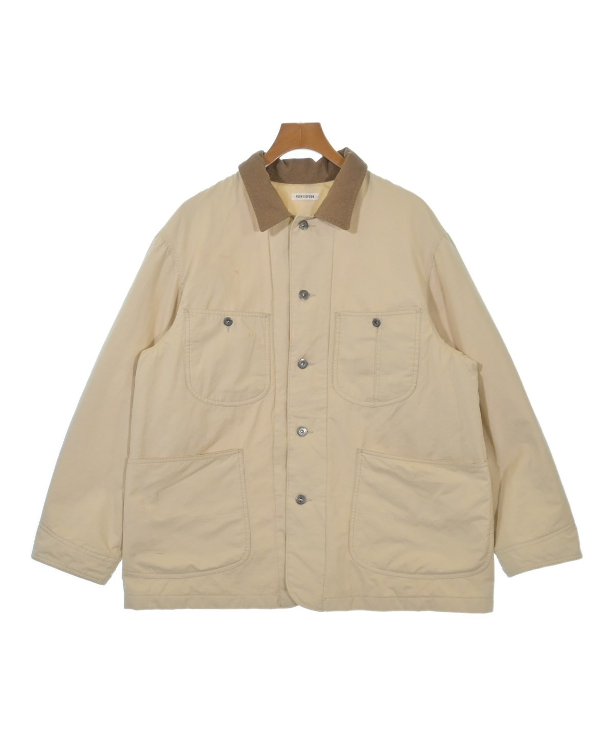FORK&SPOON（フォークアンドスプーン）カバーオール ベージュ サイズ:4