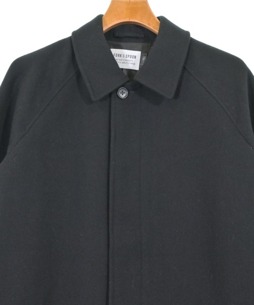 FORK&SPOON（フォークアンドスプーン）ステンカラーコート 黒 サイズ:5(XXL位) メンズ/2200618086016