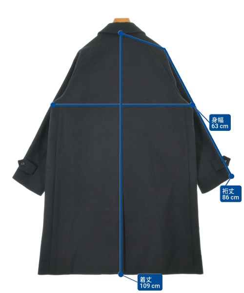 FORK&SPOON（フォークアンドスプーン）ステンカラーコート 黒 サイズ:5(XXL位) メンズ/2200618086016