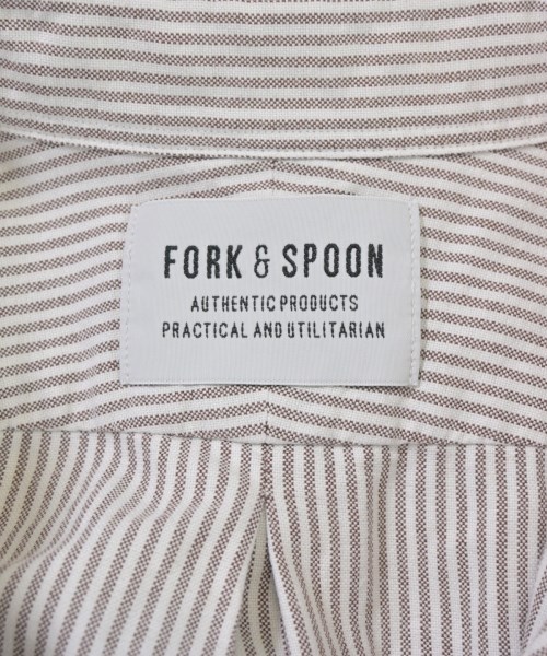 FORK&SPOON（フォークアンドスプーン）カジュアルシャツ 茶 サイズ:5(XXL位) メンズ/2200691279053