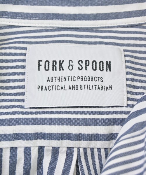 FORK&SPOON（フォークアンドスプーン）カジュアルシャツ 青 サイズ:5(XXL位) メンズ/2200691279060