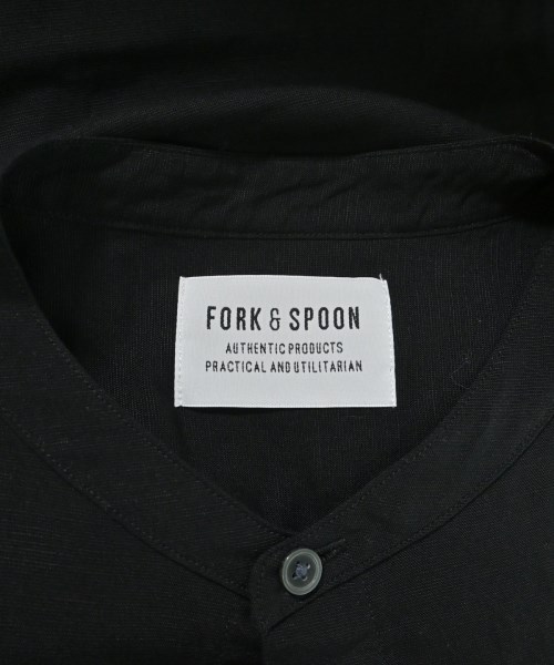 FORK&SPOON（フォークアンドスプーン）カジュアルシャツ 黒 サイズ:5(XXL位) レディース/2200626641108