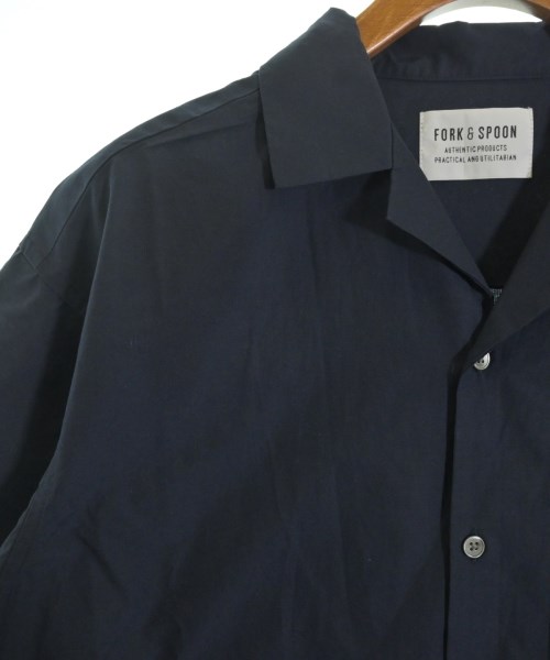 FORK&SPOON（フォークアンドスプーン）カジュアルシャツ 紺 サイズ:1(S位) レディース/2200633899028