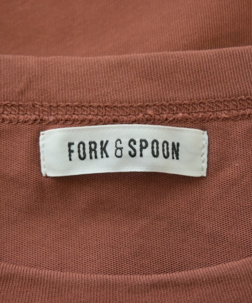 FORK&SPOON（フォークアンドスプーン）Tシャツ・カットソー 茶 サイズ:1(S位) レディース/2200613799256
